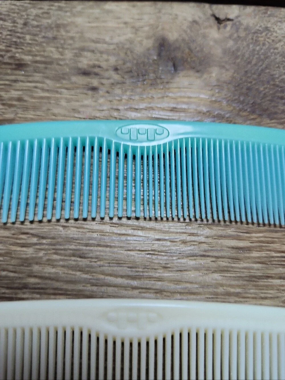 Lot of 3 Vintage 60s Pastel Pocket Hair Combs Vanity Comb 5” USA Made
